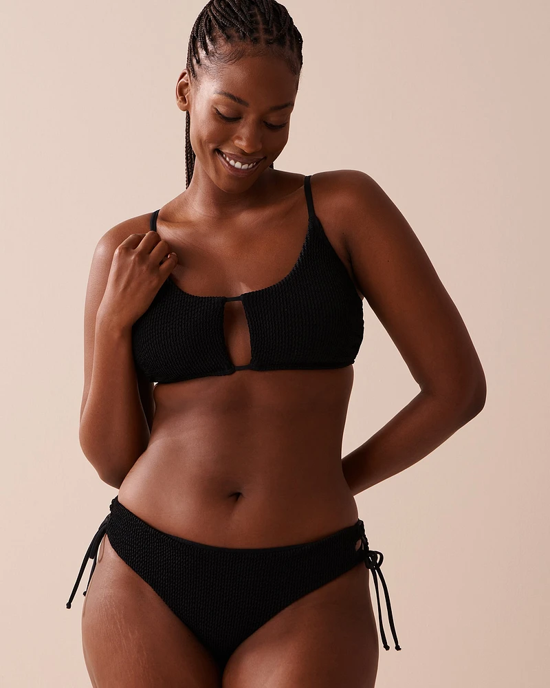 TEXTURED Cut-out Bralette Bikini Top