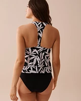 MONOCHROME FOLIAGE Racerback Tankini Top