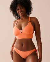 Haut de bikini triangle long bonnet D en fibres recyclées PAPAYE