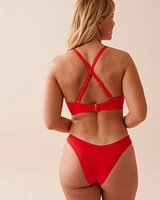 Haut de bikini triangle bonnet D ROUGE BRÛLANT