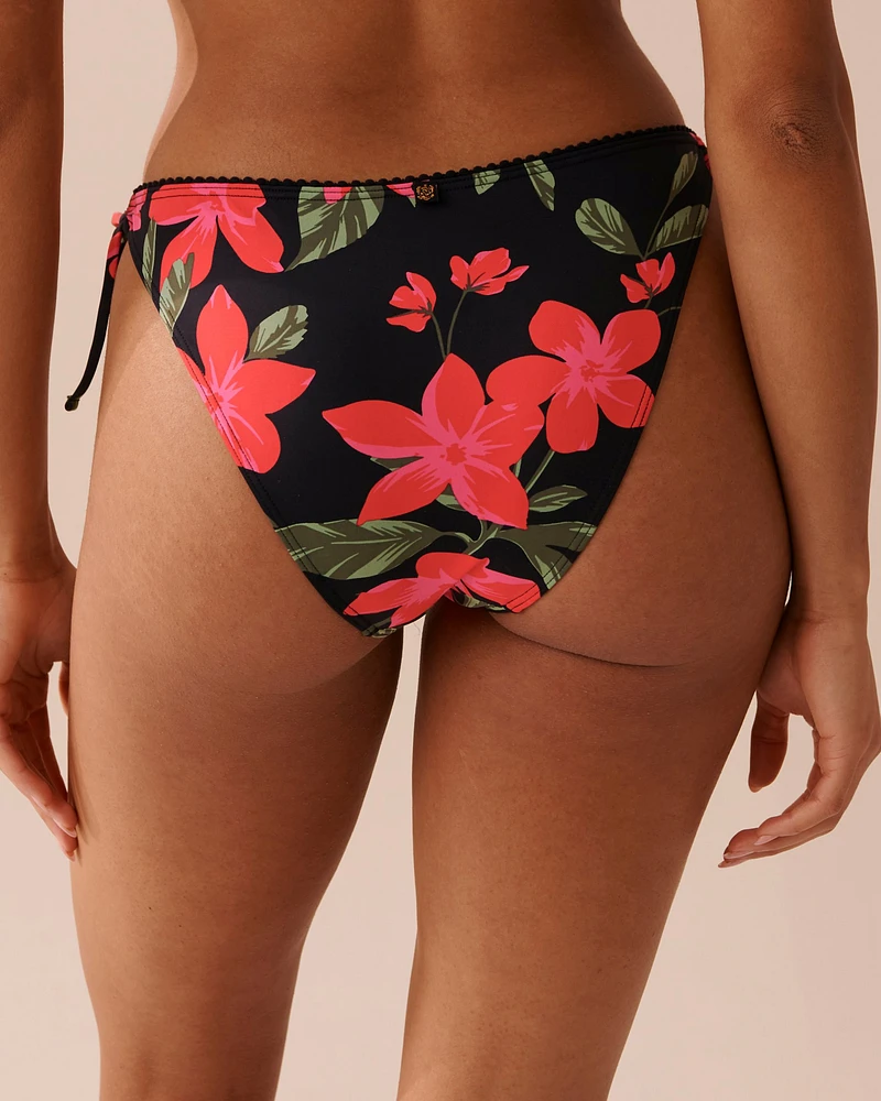 Bas de bikini brésilien noué aux hanches TROPICAL