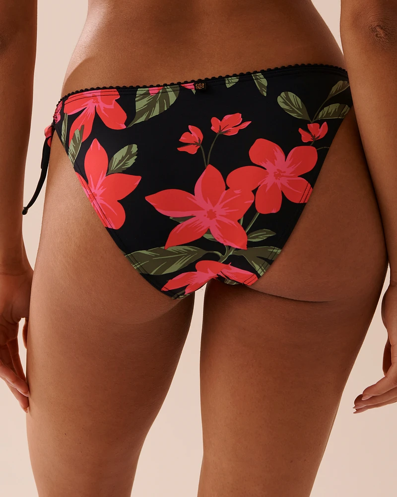 Bas de bikini brésilien noué aux hanches TROPICAL