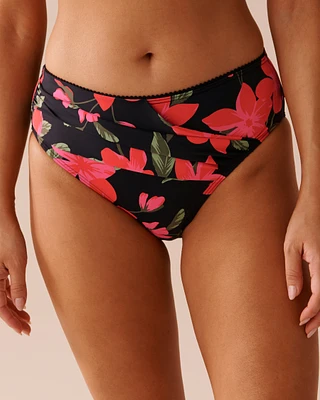 Bas de bikini taille mi-haute TROPICAL