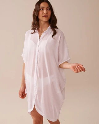 Chemise longue en voile