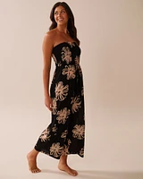 Floral Sleeveless Jumpsuit