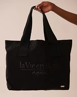 La Vie en Rose Beach Bag