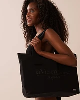 La Vie en Rose Beach Bag