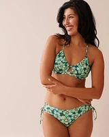 AQUA FLORA Recycled Fibers Bralette Bikini Top