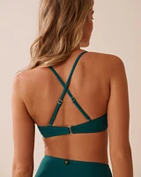 TEAL BLUE Bralette Bikini Top