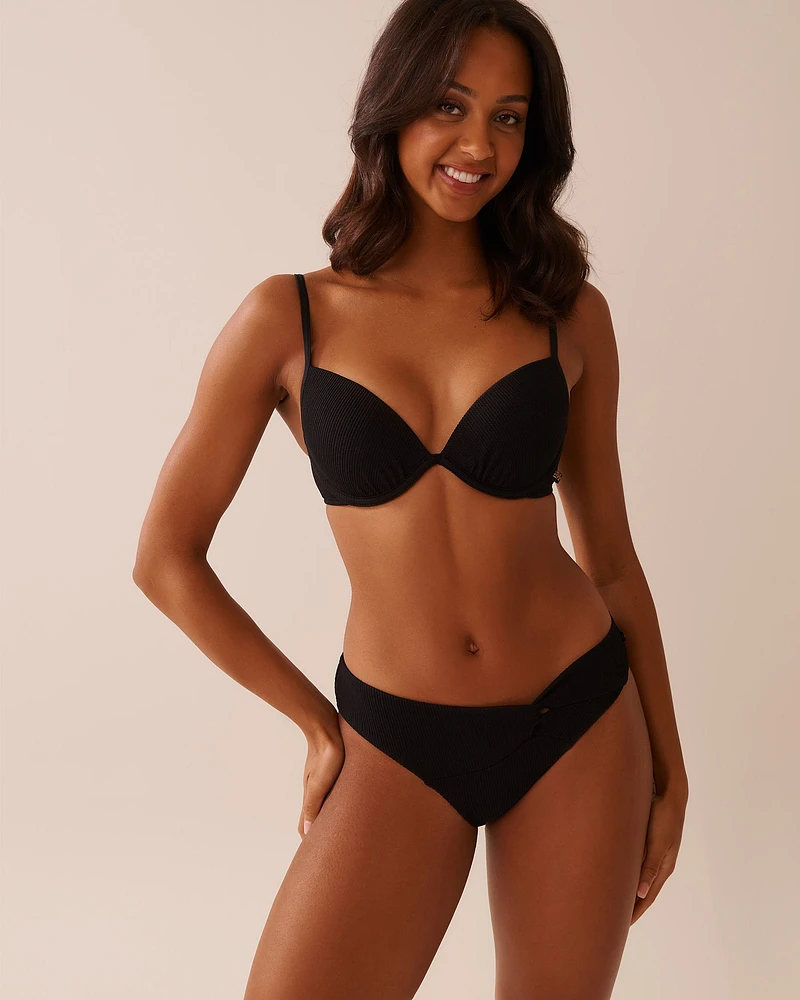SOLID Textured Push-up Bikini Top