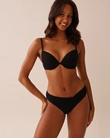 SOLID Textured Push-up Bikini Top