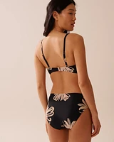 Haut de bikini bandeau BLACK HIBISCUS