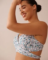 ENCHANTED FLORA D Cup Draped Bikini Top