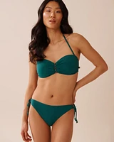 TEAL BLUE Side Tie Brazilian Bikini Bottom