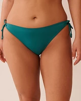 TEAL BLUE Side Tie Brazilian Bikini Bottom