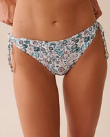 Bas de bikini brésilien noué aux hanches ENCHANTED FLORA