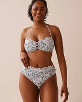 ENCHANTED FLORA Mid Waist Bikini Bottom