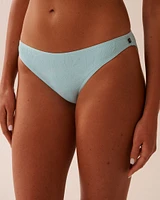 BABY BLUE Textured Low Waist Brazilian Bikini Bottom