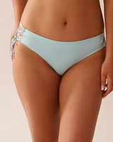 BABY BLUE Recycled Fibers Cross-Tie Brazilian Bikini Bottom