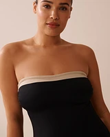JULIA Built-in Control Bandeau One-piece Swimsuit