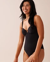 SOLID Balconette One-piece Swimsuit