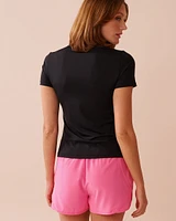 Zip-up Short-Sleeve Rashguard