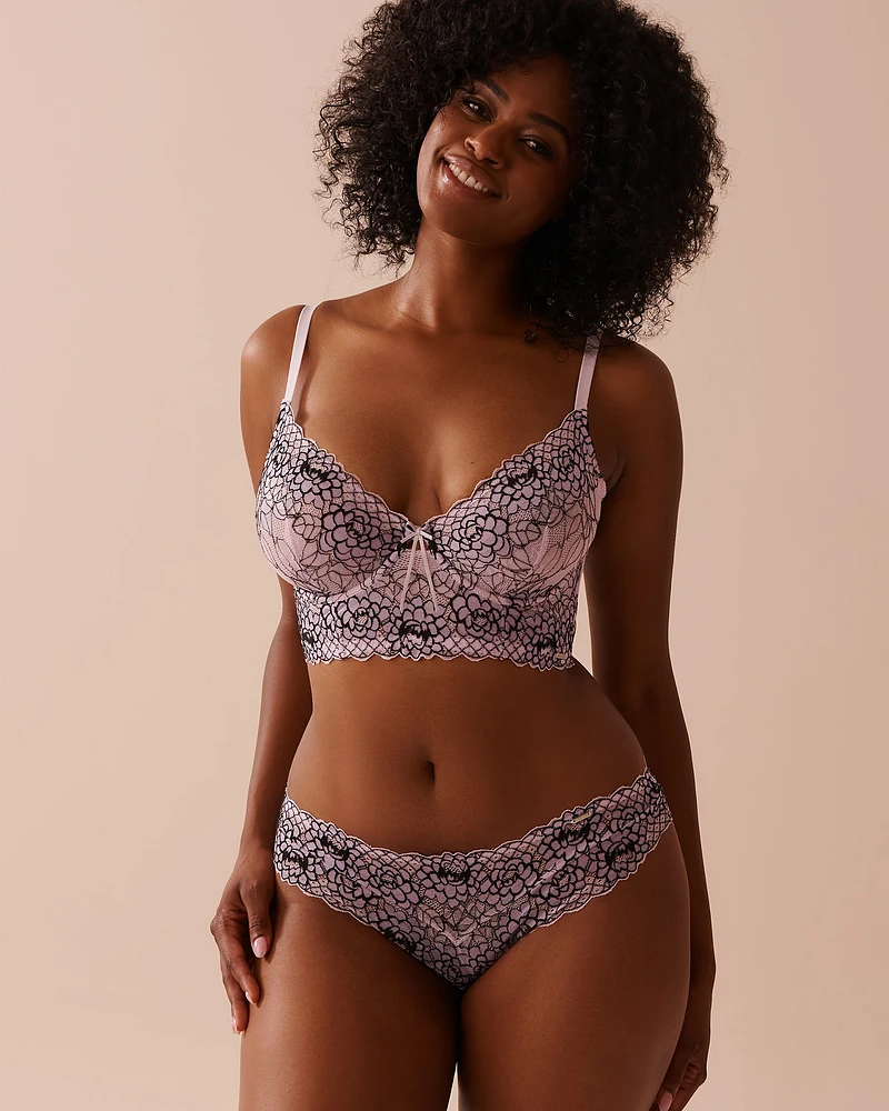 Unlined Lace Corset Bra