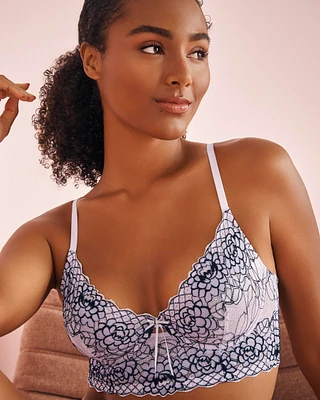 Unlined Lace Corset Bra