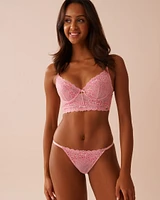 Unlined Lace Corset Bra