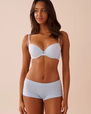 Soutien-gorge doublure légère demi-buste en modal et dentelle