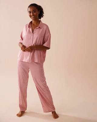 Ensemble pyjama manches courtes en satin