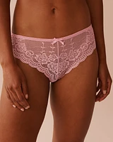 Ensemble 2 pièces en dentelle florale et résille