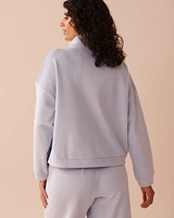 Heavy Ribbed Half-zip Sweatshirt