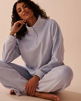 Heavy Ribbed Half-zip Sweatshirt