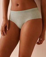 Culotte aux hanches coton et bande élastique logo