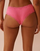 Super Soft Lace Trim Cheeky Panty