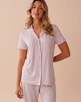 Lavender Stripe Super Soft Button-down Shirt