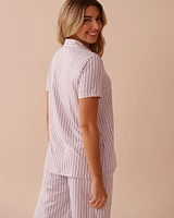 Lavender Stripe Super Soft Button-down Shirt