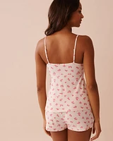 Rose Print Super Soft Cami