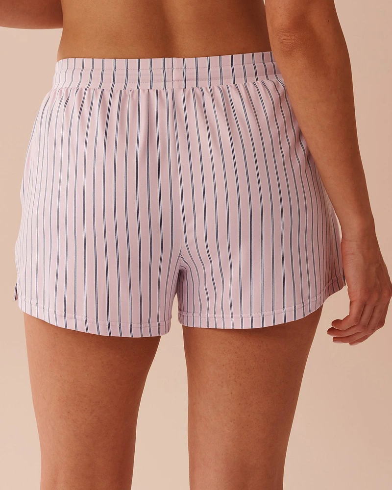 Lavender Stripe Super Soft Pajama Shorts