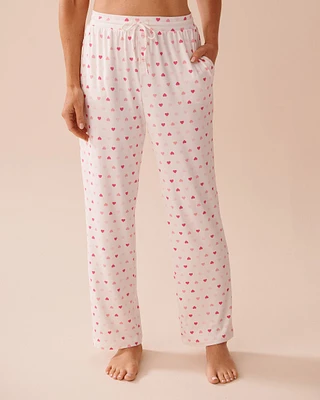 Heart Print Super Soft Pajama Pants