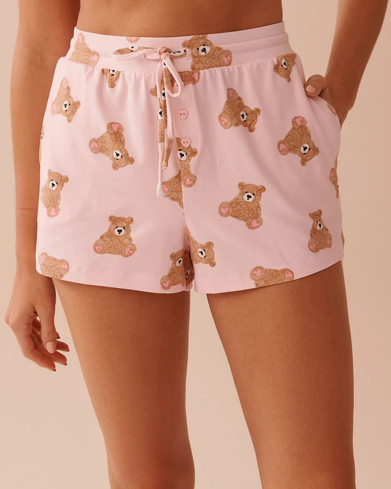 Teddy Bear Super Soft Pajama Shorts