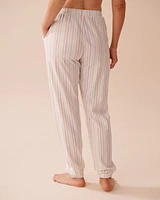 Multistripe Cotton Jogger Pajama Pants