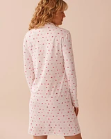 Heart Print Super Soft Sleepshirt