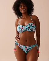 BEACH BLOOMS Bandeau Bikini Top