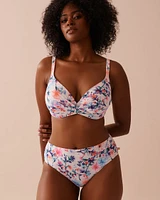 WATERCOLOUR D Cup Plunge Bikini Top