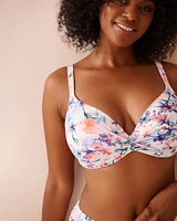 WATERCOLOUR D Cup Plunge Bikini Top