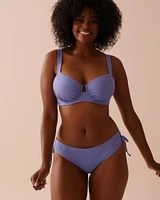 PERIWINKLE Recycled Fibers D Cup Balconette Bikini Top