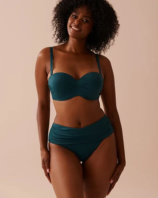 Haut de bikini bandeau bonnet D DEEP TEAL