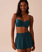 DEEP TEAL D Cup Bandeau Bikini Top